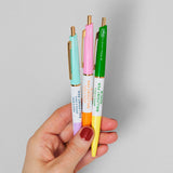 Mark's Inc Days Anterique 3-Section Pen Yellow Green