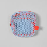 Blue/Orange Square Mesh Pouch