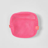 Pink/Red Square Mesh Pouch