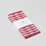 Stripes Burgundy/Natural Napkin