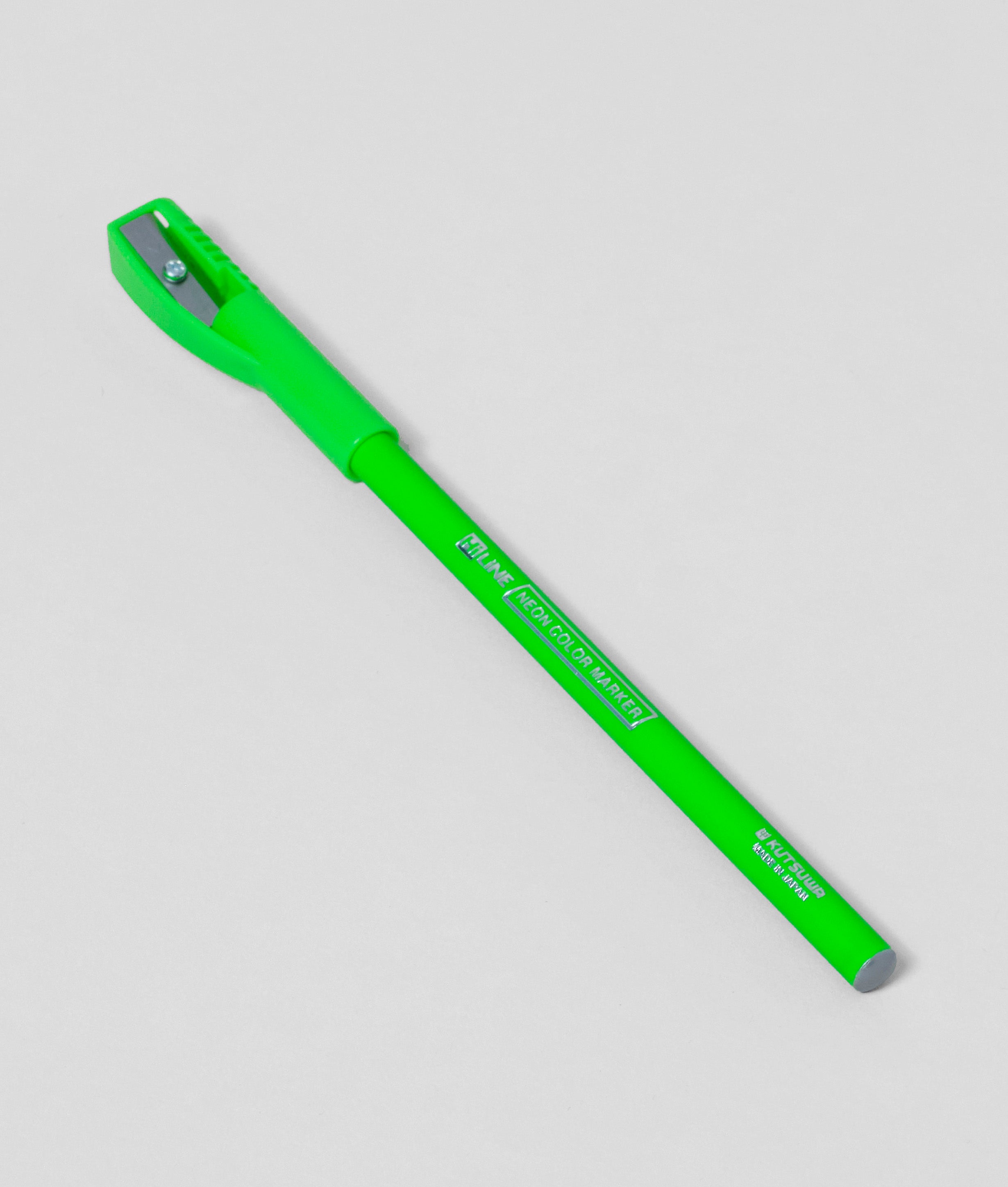 Highlighter Pencil and Sharpener Green