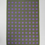 Squares Lilac/Olive Tea Towel