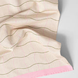Wave Grid Natural Cotton Tea Towel