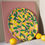 Lemons Round Art Tray