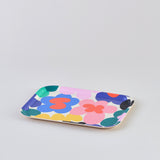 Floral Burst Small Rectangle Art Tray