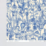 Plants Blue Wrapping Paper