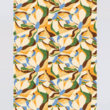 Floral Motif Yellow Wrapping Paper