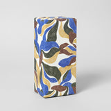 Floral Motif Blue Wrapping Paper