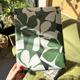 Floral Motif Green Wrapping Paper