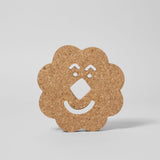 Flower Face Cork Trivet