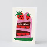 Happy Birthday Strawberry Cake