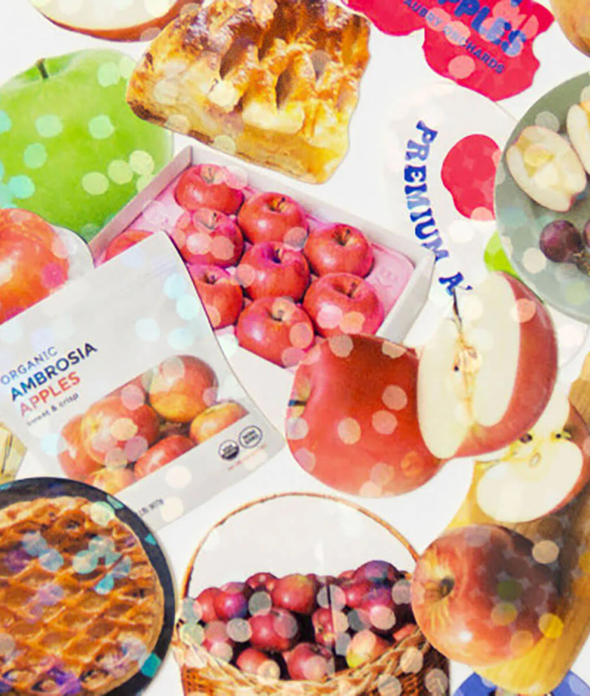 Miniature Sticker Box Apples