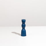 Blue Low Wave Candleholder