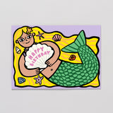 Mermaid With Mini Card