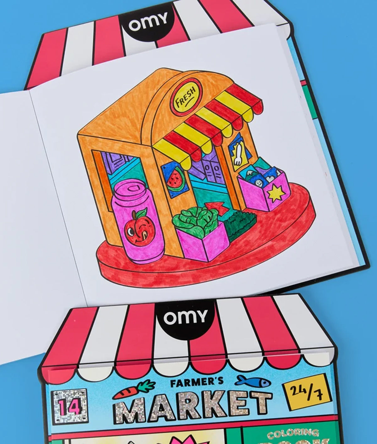 OMY Farmer's Market Colouring Activity Book