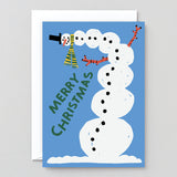 Snowman Embossed Card