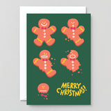 Gingerbread Embossed Card