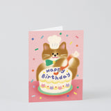 Happy Birthday Baking Cat