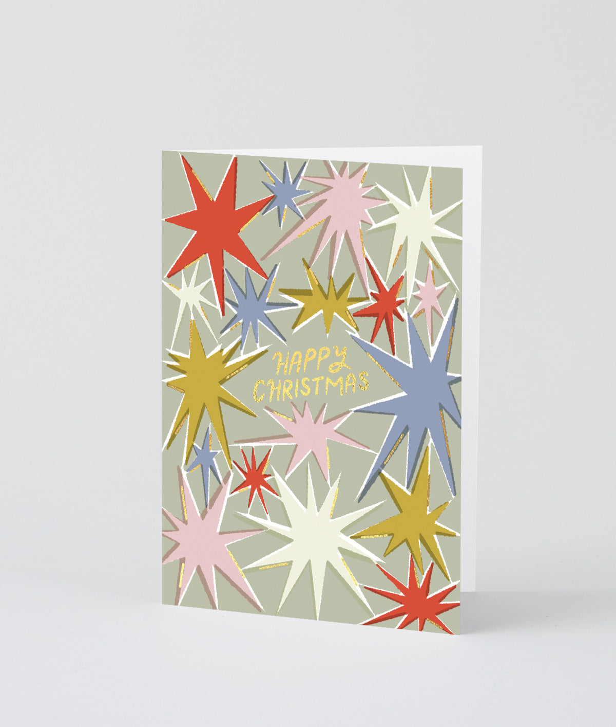 Merry Christmas Stars Christmas Card