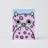 Monster Big Mouth Fold Out Kids Birthday Card
