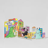 Mega Monsters Birthday Fold Out Card