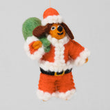 Santa Dog Felt Hanging Decoration