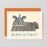 Happy Birthday Long hair Dog
