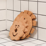 Flower Face Cork Trivet
