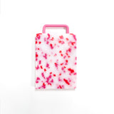 Fredericks and Mae Small Cutting Board with Handle - Pink/White