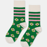 Hansel from Basel Balkan Crew Socks - Grass Green