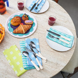 Stripes Turquoise/Natural Napkin