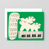 Happy Birthday To You Dog & Keyboard