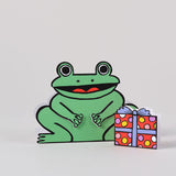 Frog With Mini Card