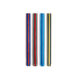 Stripe Dinner Candles Set 4 - Mixed Set Bold