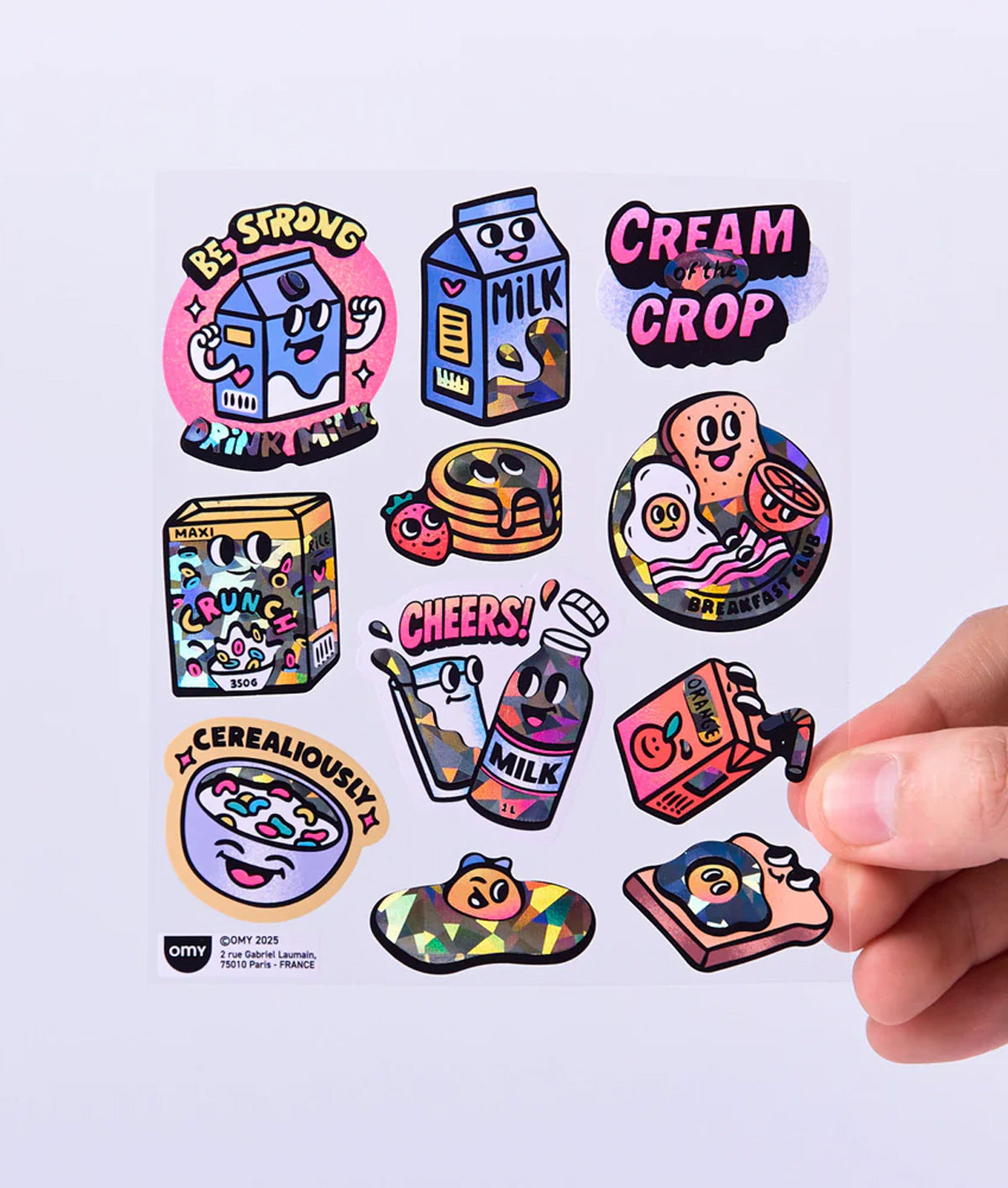 OMY Big Milk Stickers