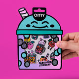 OMY Big Bubble Tea Stickers