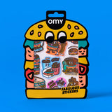 OMY Big Burger Stickers