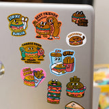 OMY Big Burger Stickers