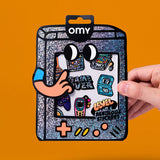 OMY Big Retro Gamer Stickers