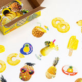 Miniature Sticker Box Pineapple