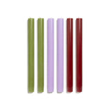 Solid Dinner Candles Set 6 - Reactive Mix 1