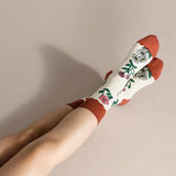 Hansel from Basel Retro Flower Crew Socks