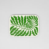 Leaves Spring Green Small Rectangle Serving Tray