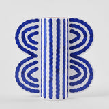 Large Butterfly Vase Blue