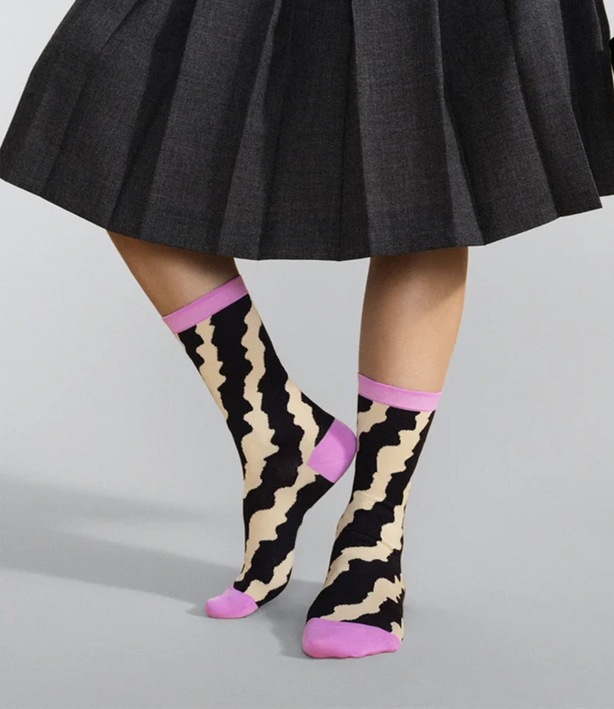 Hansel from Basel Retro Wavy Crew Socks