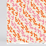 Happy Birthday Bubble Writing Wrapping Paper