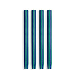 Stripe Dinner Candles - Midnight Blue / Teal