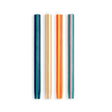 Stripe Dinner Candles - Mixed Set Contrast 2