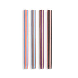 Stripe Dinner Candles - Mixed Set Contrast 1