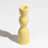 Yellow Low Wave Candleholder